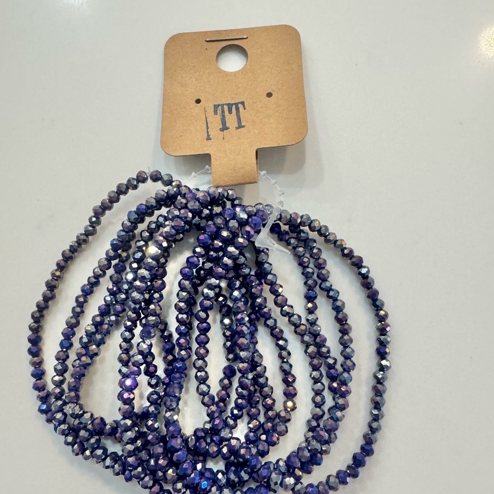 Purple Beaded Necklace